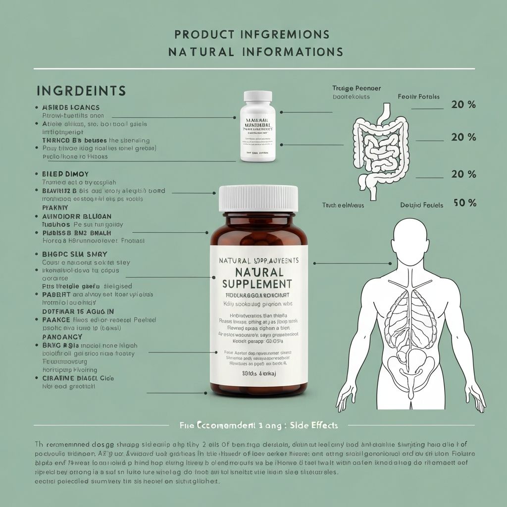 Natural supplement product information